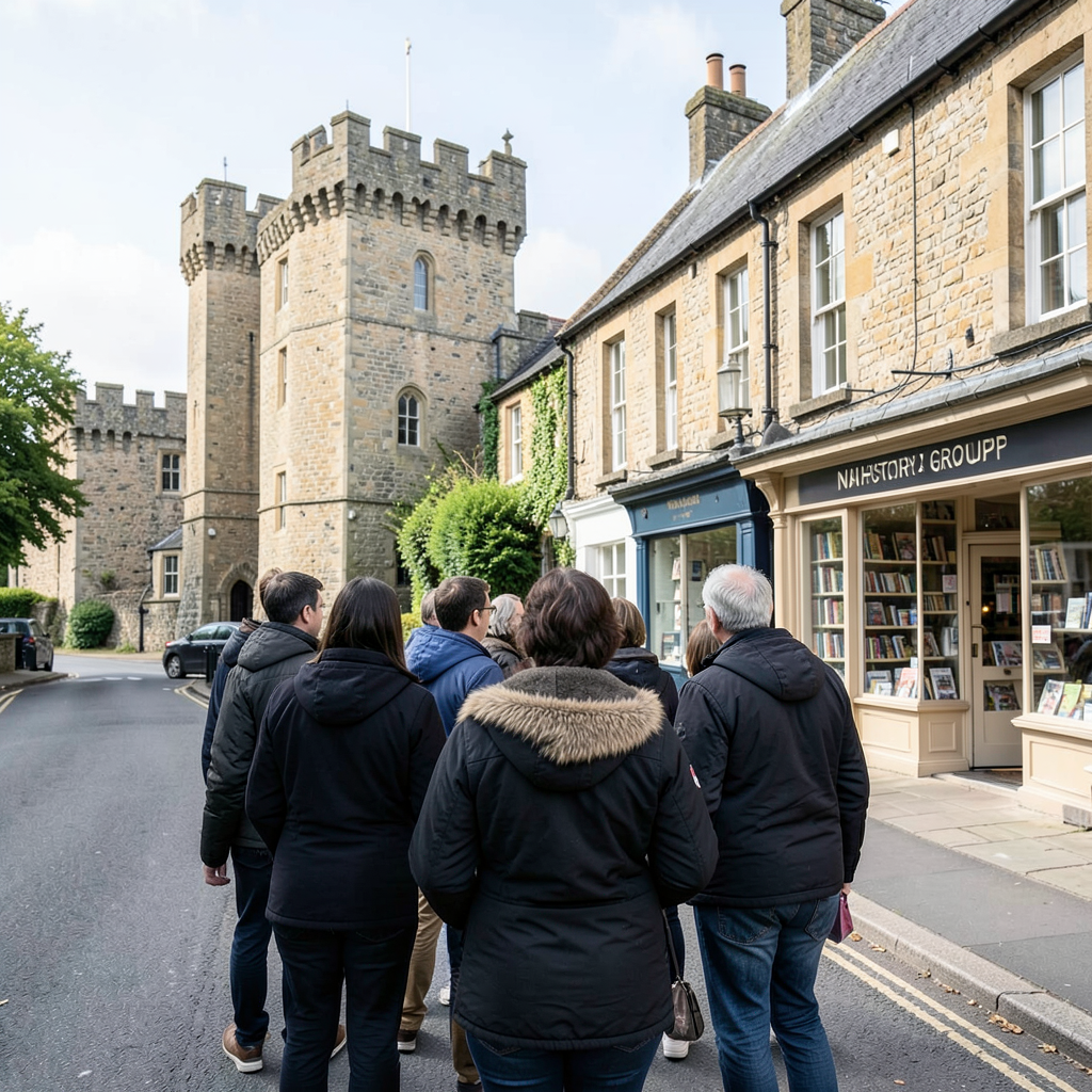Newport u3a group explores Hay-on-Wye castle and changing bookshop scene